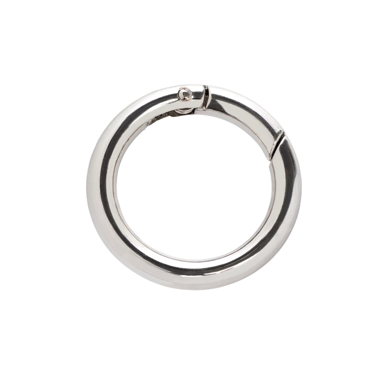 Mousqueton rond pour assemblage des pochettes Tussor