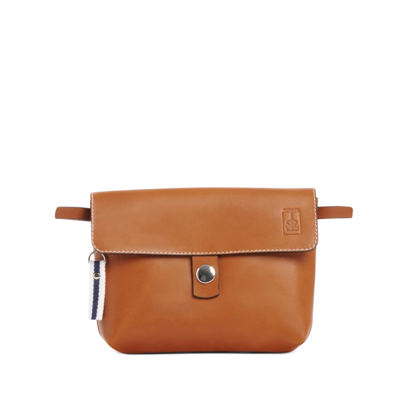 pochette mobile amovible en cuir veau gold face