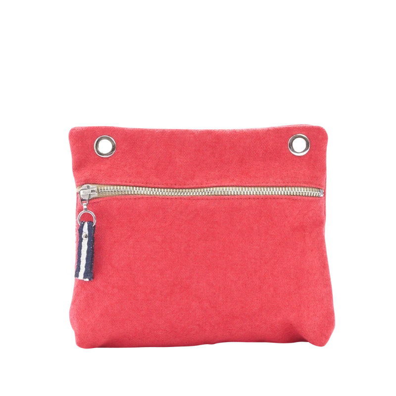 pochette yole en coton rouge