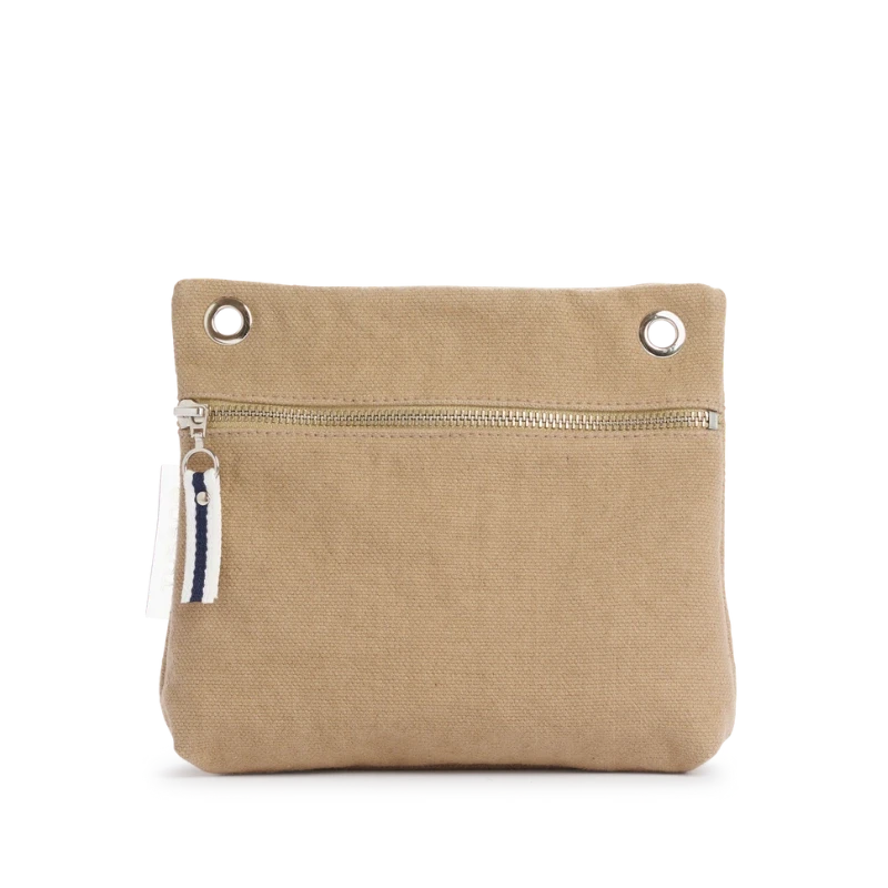 pochette yole en coton sable