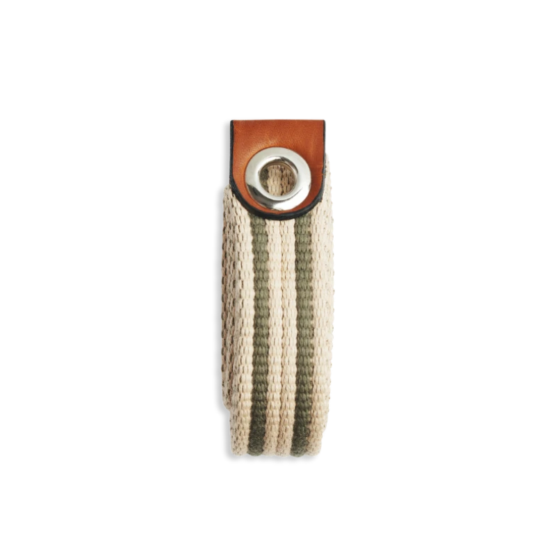 sangle fine colorée et cuir gold avec oeillets