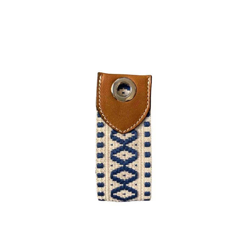 sangle en coton coloré et cuir gold avec oeillets