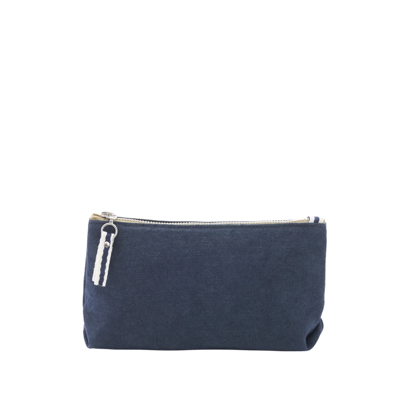 trousse coton marine