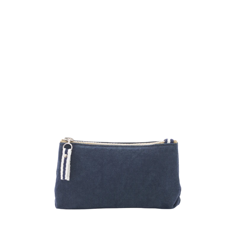 trousse coton marine