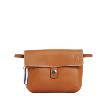 pochette mobile amovible en cuir veau gold face