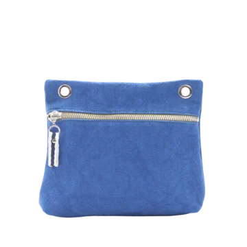 pochette yole en coton bleu roi