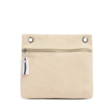 pochette yole en coton grege