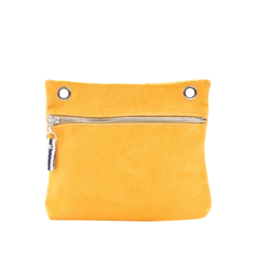 pochette yole en coton jaune