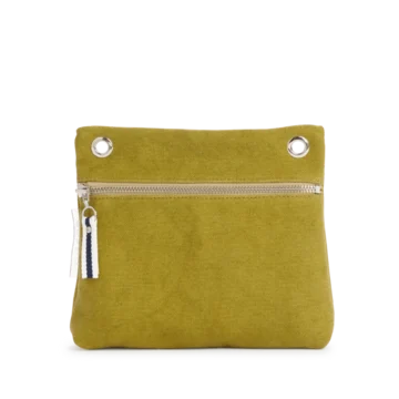 pochette yole en coton olive
