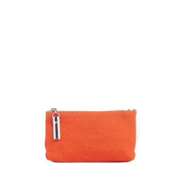 trousse pochette coton corail
