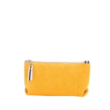 trousse pochette coton jaune