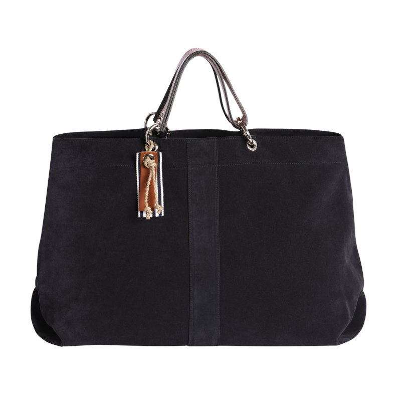 Canotage Large Cuir Velours Marine