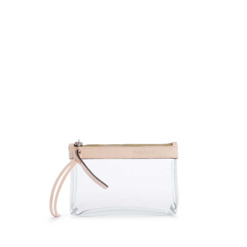 Trousse PVC et cuir Poudré Small